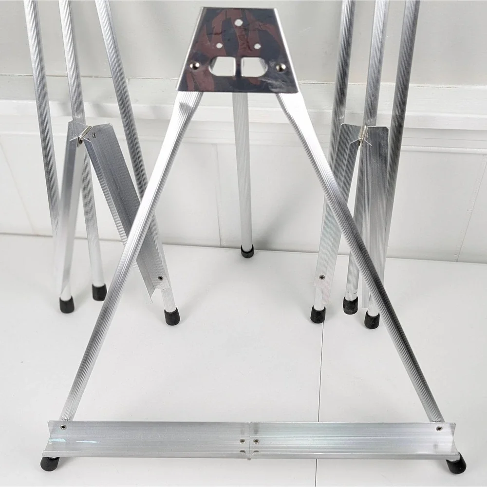 Aluminum Tabletop Easel Folding Tripod Display Stand Silver 17.5 Inch - 1 ONLY